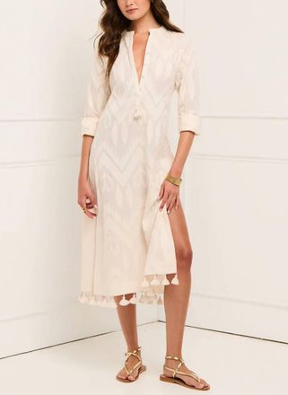 Figue Paolina Kaftan Dress In Biscotti