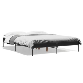 Berkfield Home Bed Frame without Mattress Black 140x200 cm