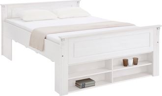 HOME AFFAIRE Massivholzbett »Tessin, Stauraumbett, Landhausstil, Schubladen optional, rustikal« Breite/Belastbarkeit 180cm/220 KG, 140cm/180 KG, zertifizierte Kief