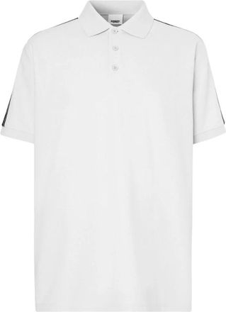 Burberry Katoenen polo met korte mouwen - Heren - Polos - Wit - S - Katoen - Tops