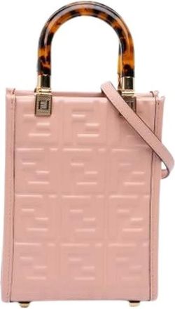 Fendi Pre-owned Mini Bags, female, Pink, Size: ONE SIZE Pre-owned Leather Mini Bag