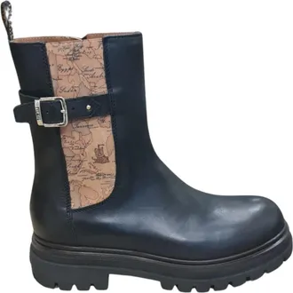 Alviero Martini 1A Classe Schoenen, Dames, Zwart, 38 EU, Enkellaarsjes