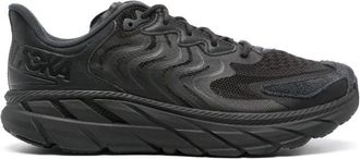 Hoka One One Zwarte Mesh Sneakers met Amandel Teen - Heren - Sneakers - Zwart - 43 1/3 EU - Schoenen