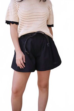 Sea New York Shai Sportswear Belted Short In Black