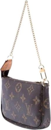 Louis Vuitton Pre-owned Mini Pochette Accessoires - Dames - Vintage Mini Tas - Bruin - ONE Size - Vintage