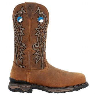 Rocky Mens Carbon 6 Western Boots In Brown