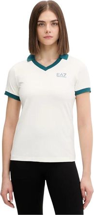 Emporio Armani Training T-shirt - Dames - Polos - Beige - L - Polyester - Tops