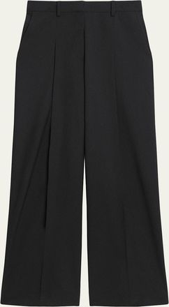 Theory Pleated Wide-Leg Trousers
