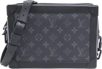 Louis Vuitton Black Coated Canvas Shoulder Bag (Pre-Owned)