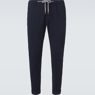 Eleventy Pantaloni slim in misto cotone