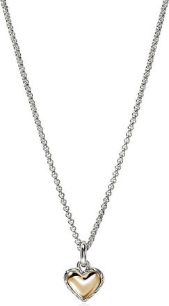 John Hardy Essentials Heart Necklace in Silver at Nordstrom, Size 18