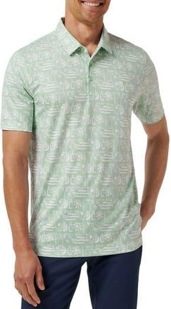 Travis Mathew Featherweight Cabana Polo in Aqua Foam at Nordstrom Rack, Size Xxx-Large