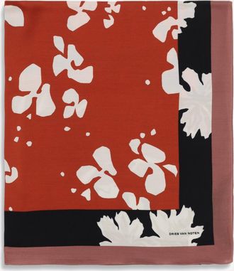 Dries Van Noten Foulard in viscosa stampata Man UNI
