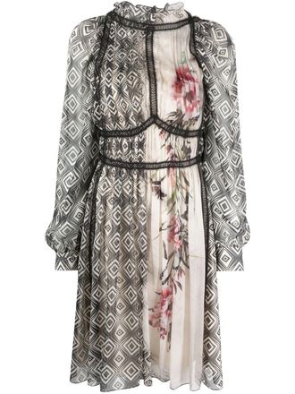 Alberta Ferretti Abito con stampa - Nero