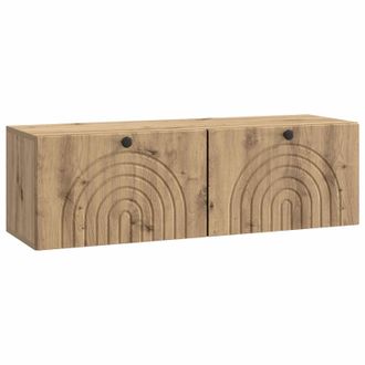 vidaXL Mueble Para Tv De Pared Roble Artesanal 98 X 31 X 30 Cm Vidaxl