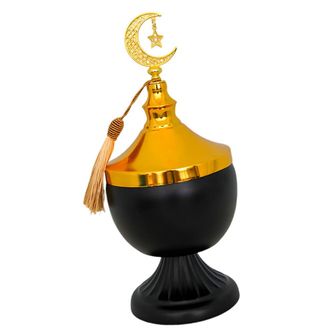 OEM Tarro De Metal Para Dulces Con Tapa, Decoraci&oacute;n Para - Negro