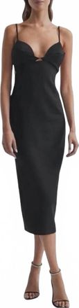 Reiss Womens Rochelle Strappy Midi Dress In Black