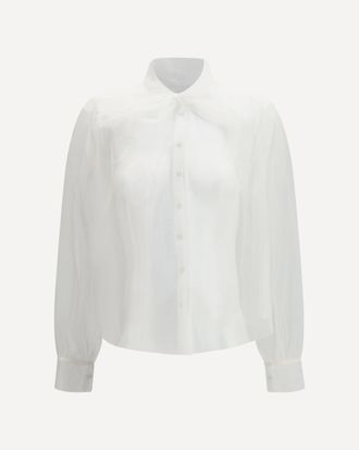 Forte_Forte FORTE_FORTE Tulle Shirt with sash Female I
