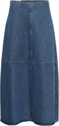 Soaked In Luxury Rokken, Dames, Blauw, XL, Denim, Romy Rok