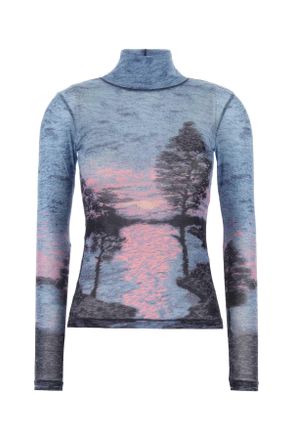 Maison Kitsuné Printed Nylon Top