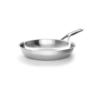 KitchenAid Multi-Ply Stainless Steel Non-Stick Frying Pan - Uncoated in Silver | Size: 24 cm