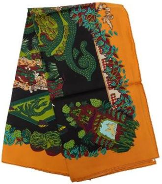 Herm&egrave;s Pre-owned Le Paradis du Roy Foulard en Soie - - Pre-owned - Donna - Multicolore - ONE SIZE