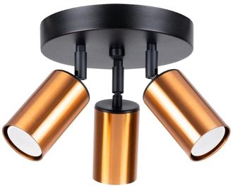 Sollux Lighting Design Deckenlampe Winx 3-Flammig (rund), Kupfer