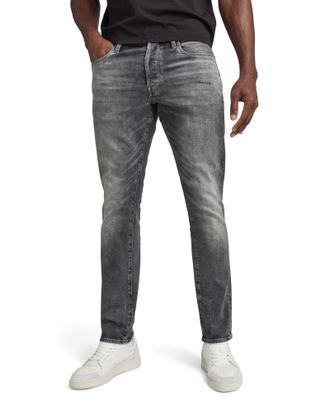 G-Star Raw Mens 3301 Straight Tapered Fit Jeans, Faded Bullit, 31W x 32L
