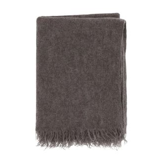 Lauren Manoogian Winter Scarves, female, Brown, ONE SIZE, Rectangular Wool Bag with Fringed Edges