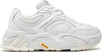 Calvin Klein White Sculpted Sole Chunky Sneakers