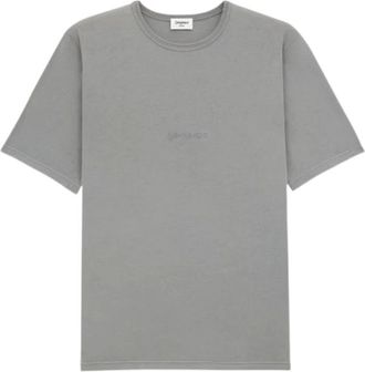 Saint Laurent Hombre, Camisetas, Gris, Talla: M
