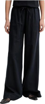 Marc O'Polo Wide Broeken - Dames - Wijde Broeken - Blauw - XS - Broeken