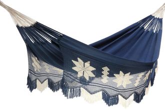 Hamac del sol Hamaca premium - azul oscuro - hecha a mano