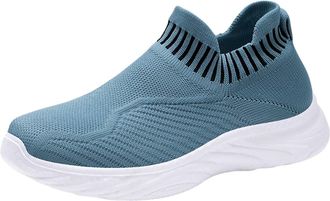 Generic Ladies Running Trainers Orthopedic Gym Trainers Womens Casual Shoes Spring Summer and Autumn Thick Socks Shoes Breathable Comfortable and Lightweight 