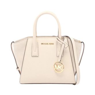 Michael Kors Pre-owned Avril Extra Small Satchel - Dames - Vintage Handtas - Beige - ONE Size - Leer - Vintage