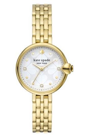 Kate Spade New York Chelsea Park Stainless Steel Bracelet Watch, 32mm in Gold at Nordstrom Rack
