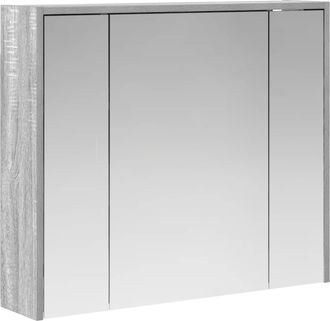 vidaXL Armario Con Espejo De Ba&ntilde;o Gris Sonoma 73,5 X 16 X 62,5 Cm Vidaxl