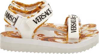 Versace Jeans Couture Logo Strap Sandal - Dames - Sandalen - Wit - 38 EU - Schoenen