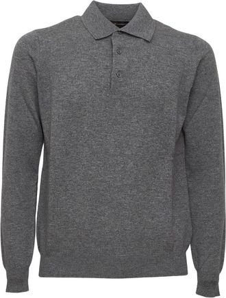 FILIPPO DE LAURENTIIS Polo Finezza 12 - Heren - Polos - Grijs - L - Tops