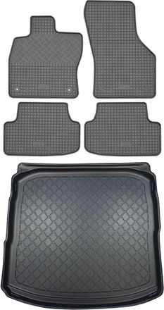 OEM Juego De Alfombrillas De Goma Para Coche Y Alfombrilla Para Maletero Para Audi A3 8v Sed&aacute;n (4 Puertas) De Septiembre De 2013 A Marzo De 2020
