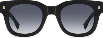 Dsquared2 D2 0180/S Zonnebrillen - unisex - Zonnebrillen - Zwart - 48 MM - Accessoires