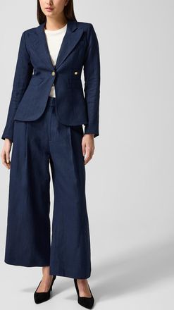 Smythe Womens Pure linen wide-leg pant