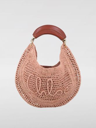 Chlo&eacute; Borsa Hobo Summer Banana Chlo&egrave; in rafia crochet