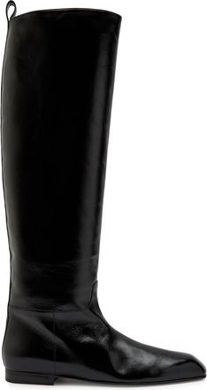 Khaite Colt Glossed Leather Knee-high Boots - Black - 37 (IT37 / UK4)