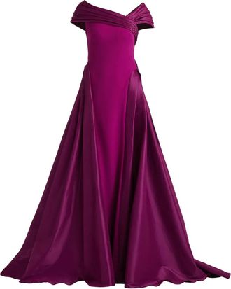 Tadashi Shoji pleated maxi dress - Purple