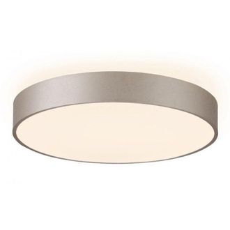 Trade Shop Trade Shop Traesio - Plafoniera Rotonda Led 95w Cct 3000k 4000k Lampada 80cm Luce Soffitto Camera 230v - Silver