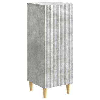 vidaXL Aparador Gris Hormig&oacute;n 33 X 34,5 X 90 Cm Madera De Ingenier&iacute;a Vidaxl