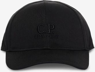 C.P. Company Baseballkappe aus Baumwollgabardine mit Logostickerei