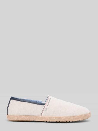 Tommy Hilfiger Espadrilles aus reiner Baumwolle mit Label-Schriftzug in Weiss, Gr&ouml;&szlig;e 41