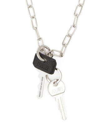 Maison Margiela Numeric Signature Key necklace - Silver